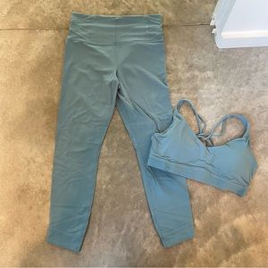 Athleta Blue Workout Set